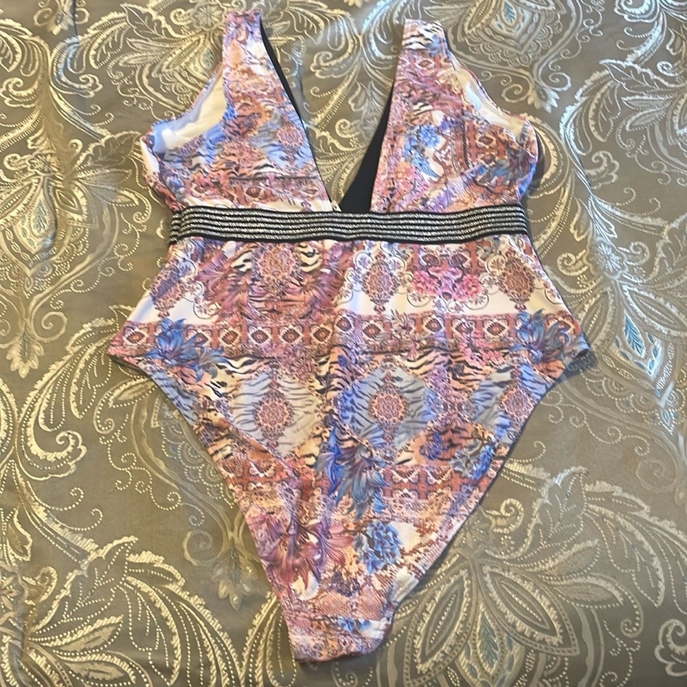 ASOS Multicolor Patterned Swimsuit - Picture 4 of 5